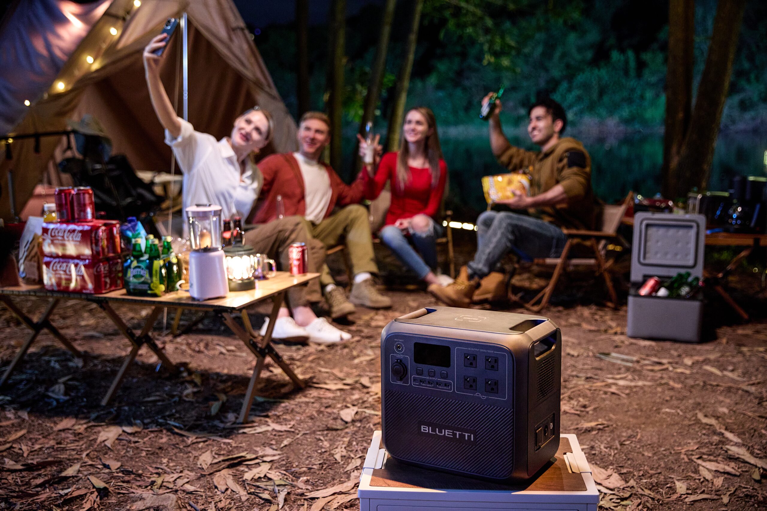 camp out in style with a bluetti portable power station