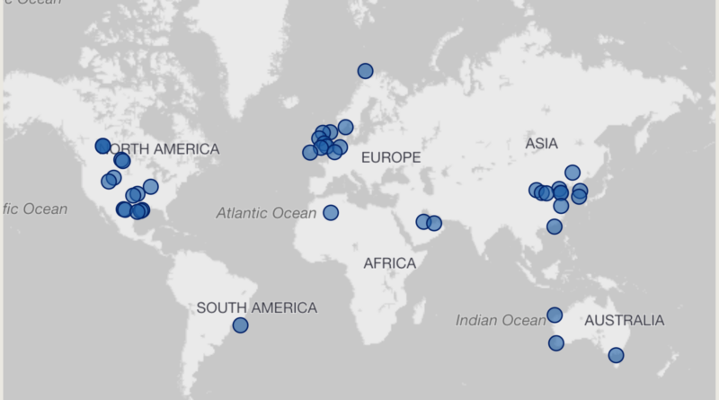 Global CCS sites courtesy Global Institute for CCS