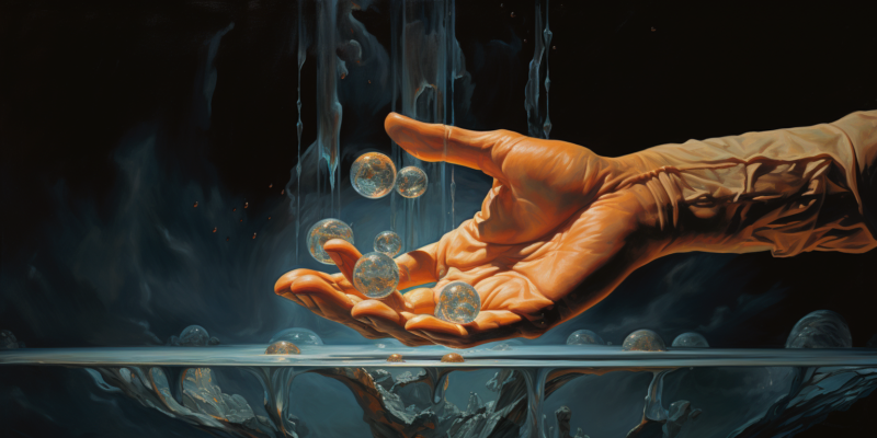 Midjourney generated image of wrong hands, hydrogen