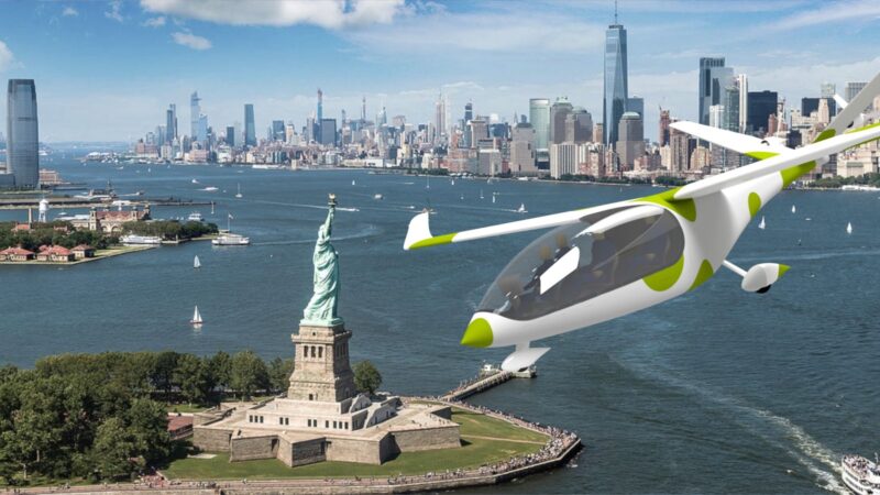 Small electric flightseeing airplane courtesy of FLIMAX