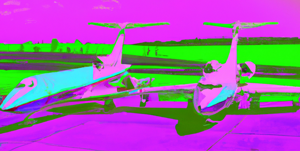 DALL·E generated image of grounded airplanes