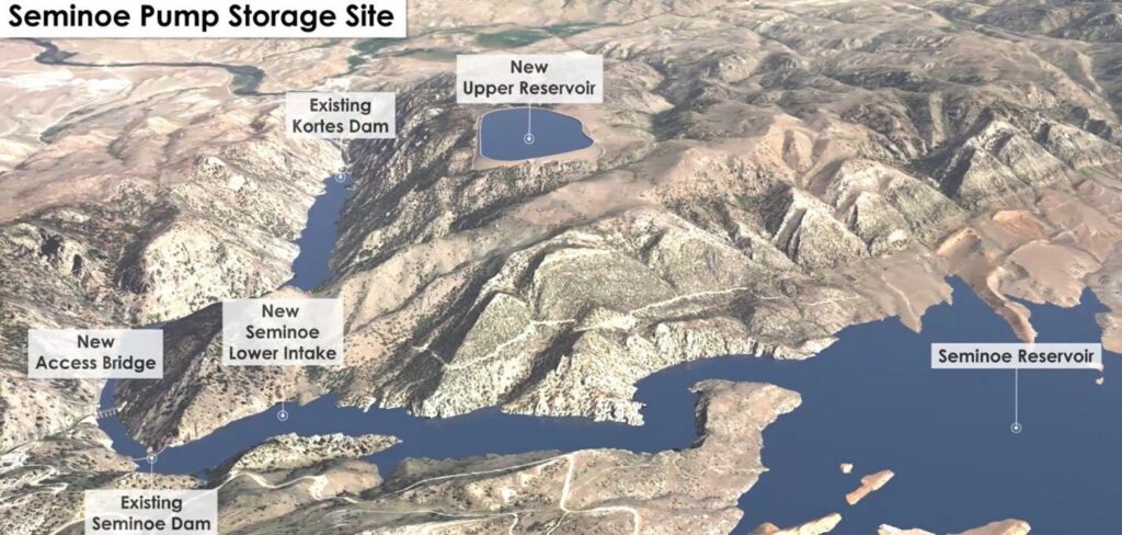energy storage pumped hydro wyoming rplus utah nevada
