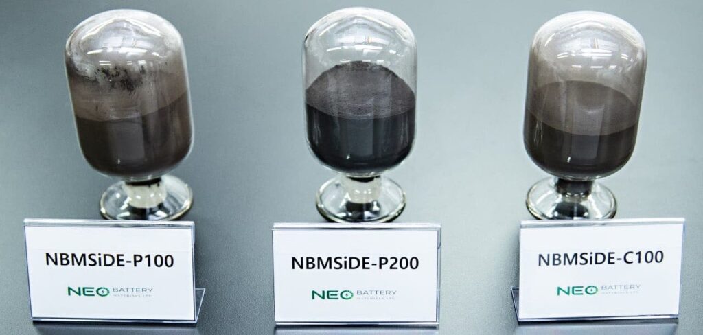 anode silicon battery energy storage NEO battery
