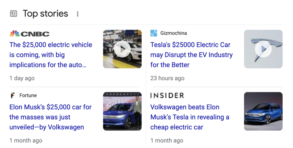 $25,000 Electric Car News