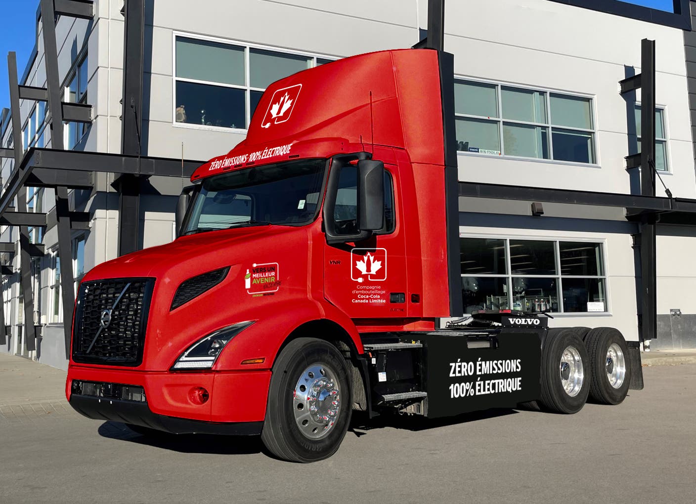 Coca-Cola Canada's Volvo electric truck