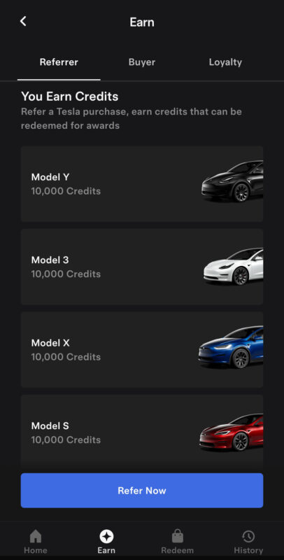 Tesla Referral Program Referrer Rewards