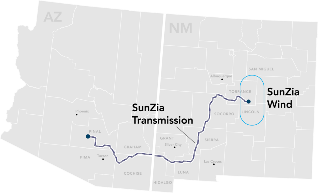 SunZia wind energy transmission arizona new mexico