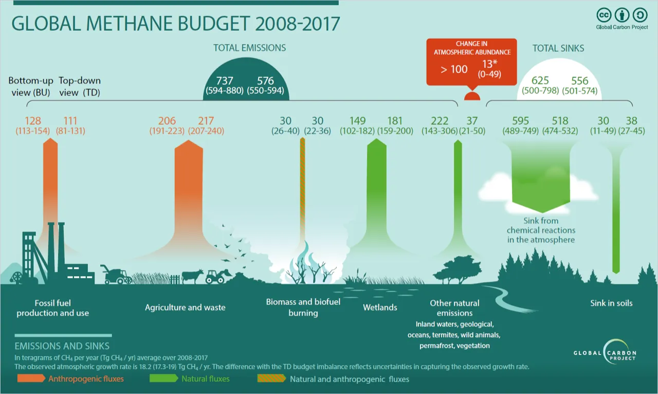 Global methane budget from the Global Carbon Project