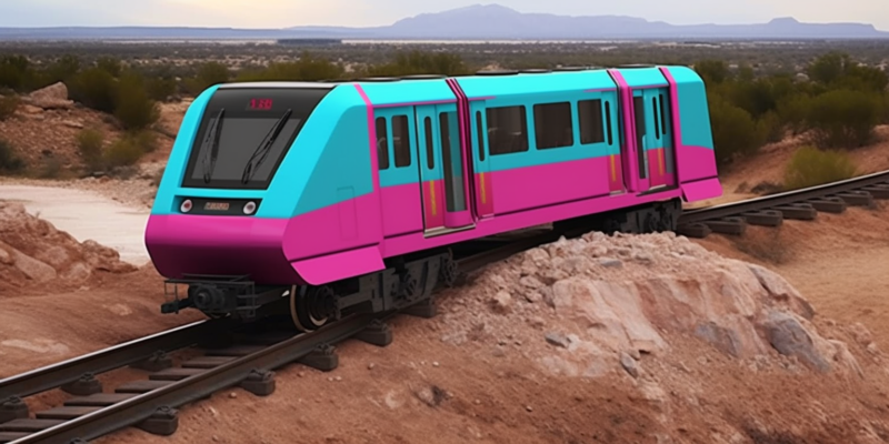 Midjourney generated image of hydrogen train derails