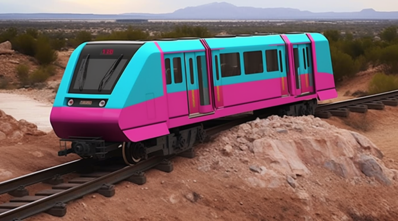 Midjourney generated image of hydrogen train derails