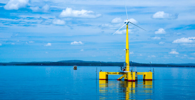 floating offshore wind maine aqua ventus volvturnus