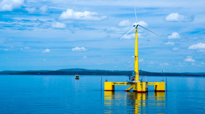 floating offshore wind maine aqua ventus volvturnus