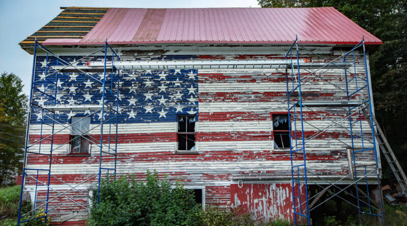 American Flag On Barn NOT TO BE REUSED WITHOUT PERMISSION!!! Marl Milley