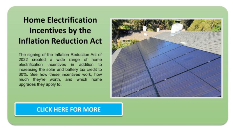 Home electrification incentives in the Inflation Reduction Act