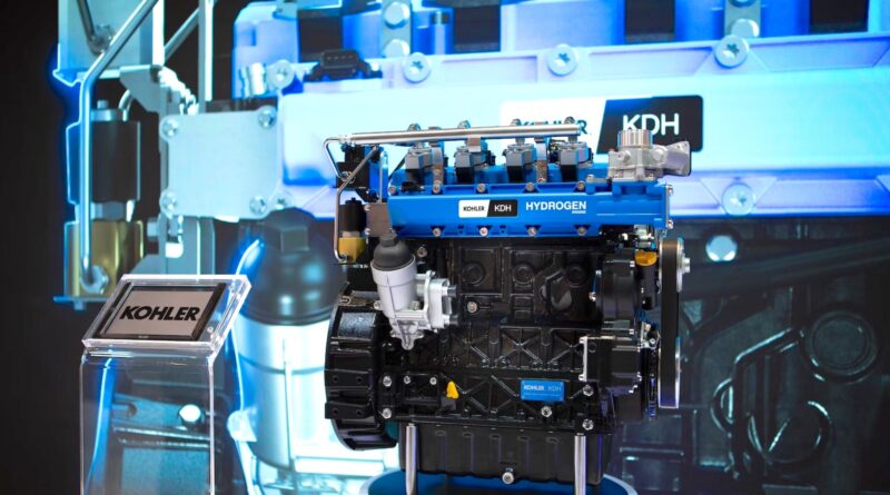 The hydrogen engine is based on its KDI 2504 TCR derivative engine, which uses conventional combustion engine architecture but replaces diesel with hydrogen. Kohler Engines