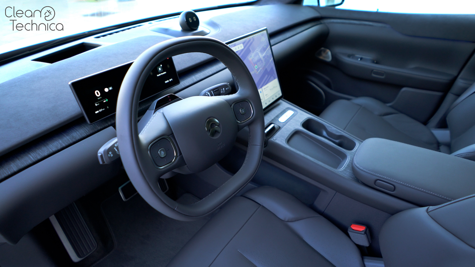 NIO ET7 interior CleanTechnica watermark 8