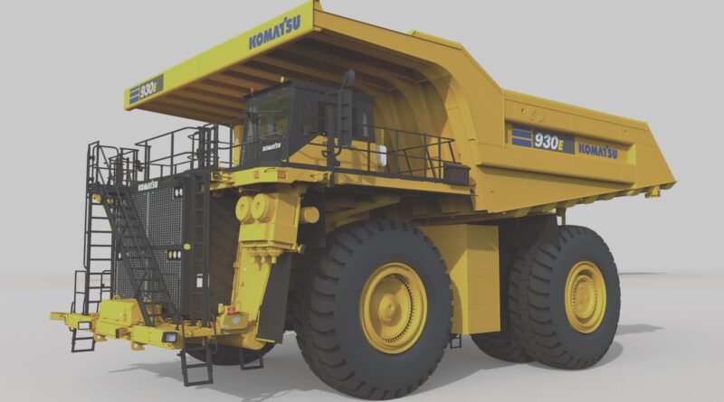 hydrogen fuel cell truck GM Komatsu 930E