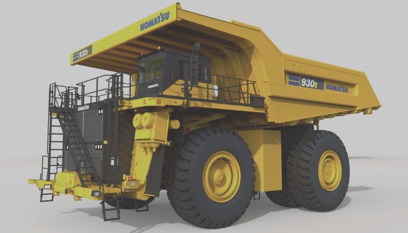 hydrogen fuel cell truck GM Komatsu 930E