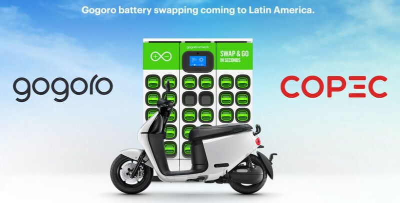 ev battery swapping gogoro latam copec