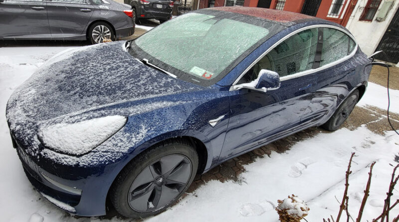 Tesla Model 3 Charging in Winter