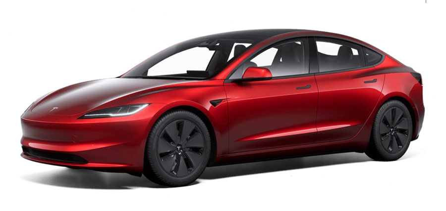 New Model 3 Highland in red