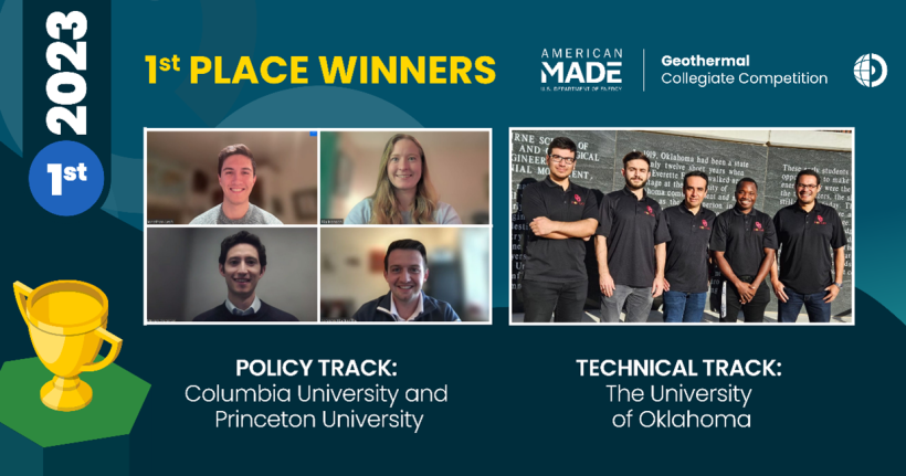 U.S. Department of Energy Announces Winners of 2023 Geothermal Collegiate Competition – CleanTechnica