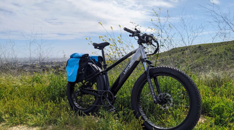 Lectric Ebikes XPeak fat tire e-bike with panniers