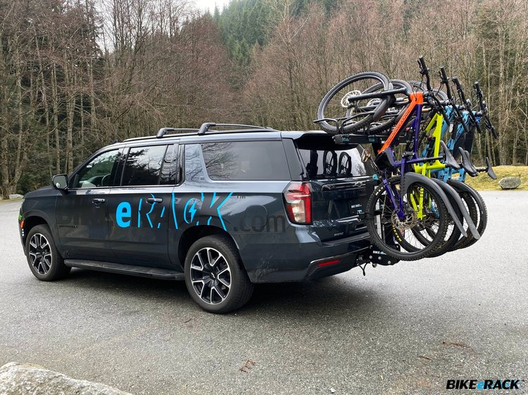 This Hitch-Mounted Bike Rack Holds 5 E-Bikes - And Loads Itself - CleanTechnica