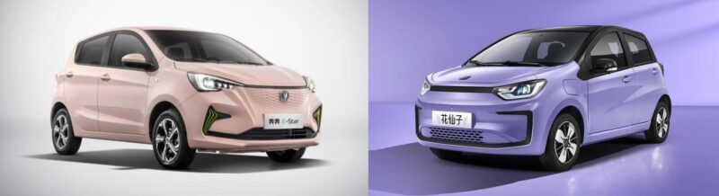 Changan Benni EV (left) vs Sehol EX10 (right). Dacia Spring's competitors?