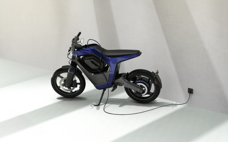 NOVUS One electric motorcycle charging