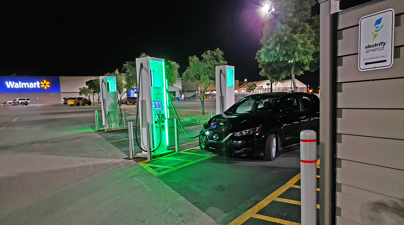 Nissan LEAF El Paso Electrify America Station Jennifer Sensiba