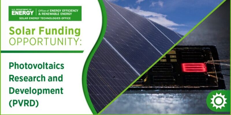 U.S. Funding Notice: Fiscal Year 2024 Photovoltaics Research & Development (PVRD)