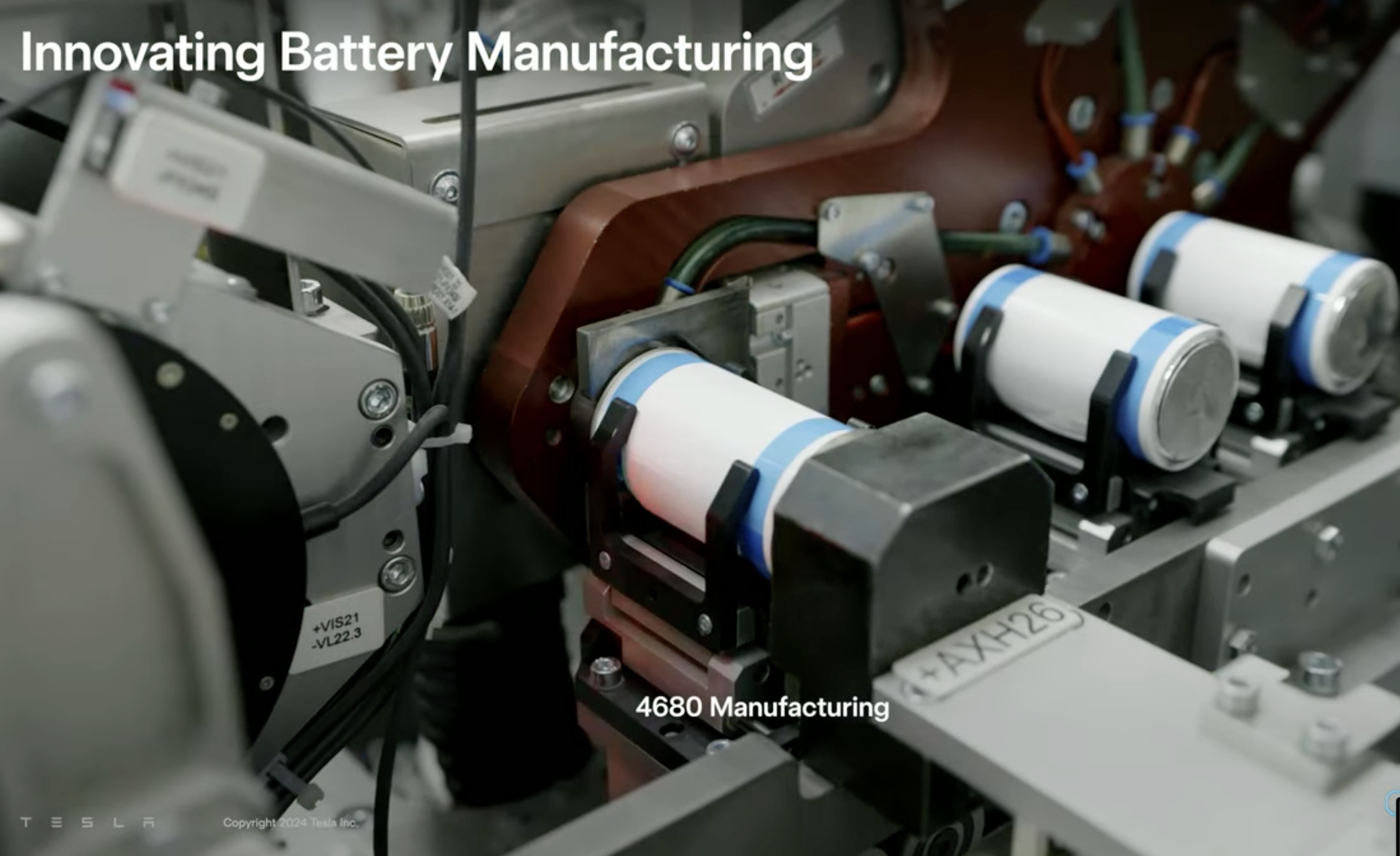 Tesla 4680 Battery Cell Innovation Update 2024