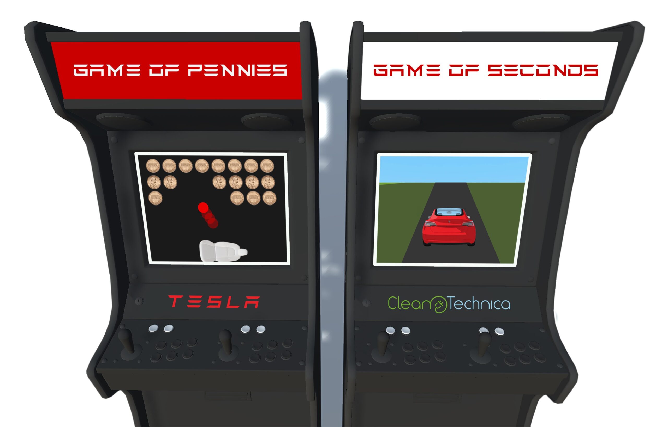 Tesla Game of Pennies Game of Seconds CleanTechnica scaled