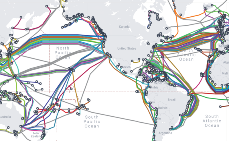 computer and internet cables
