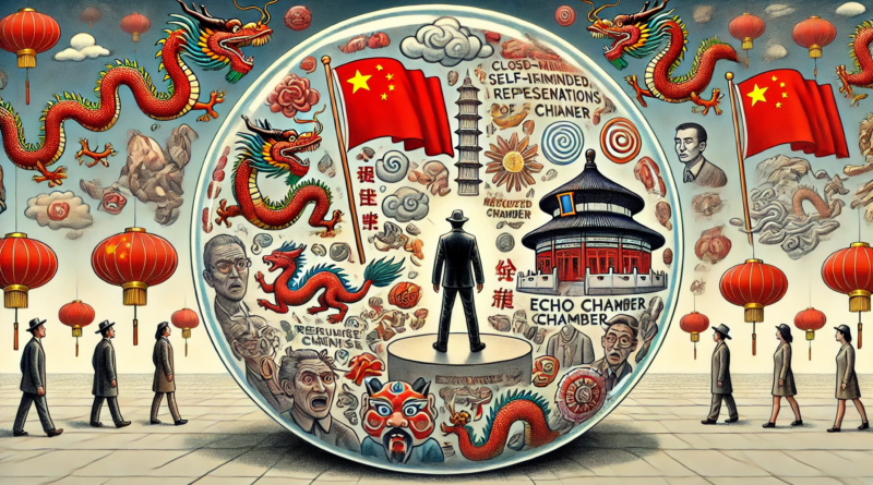 ChatGPT & DALL-E generated image of the Western echo chamber and chauvinism regarding China