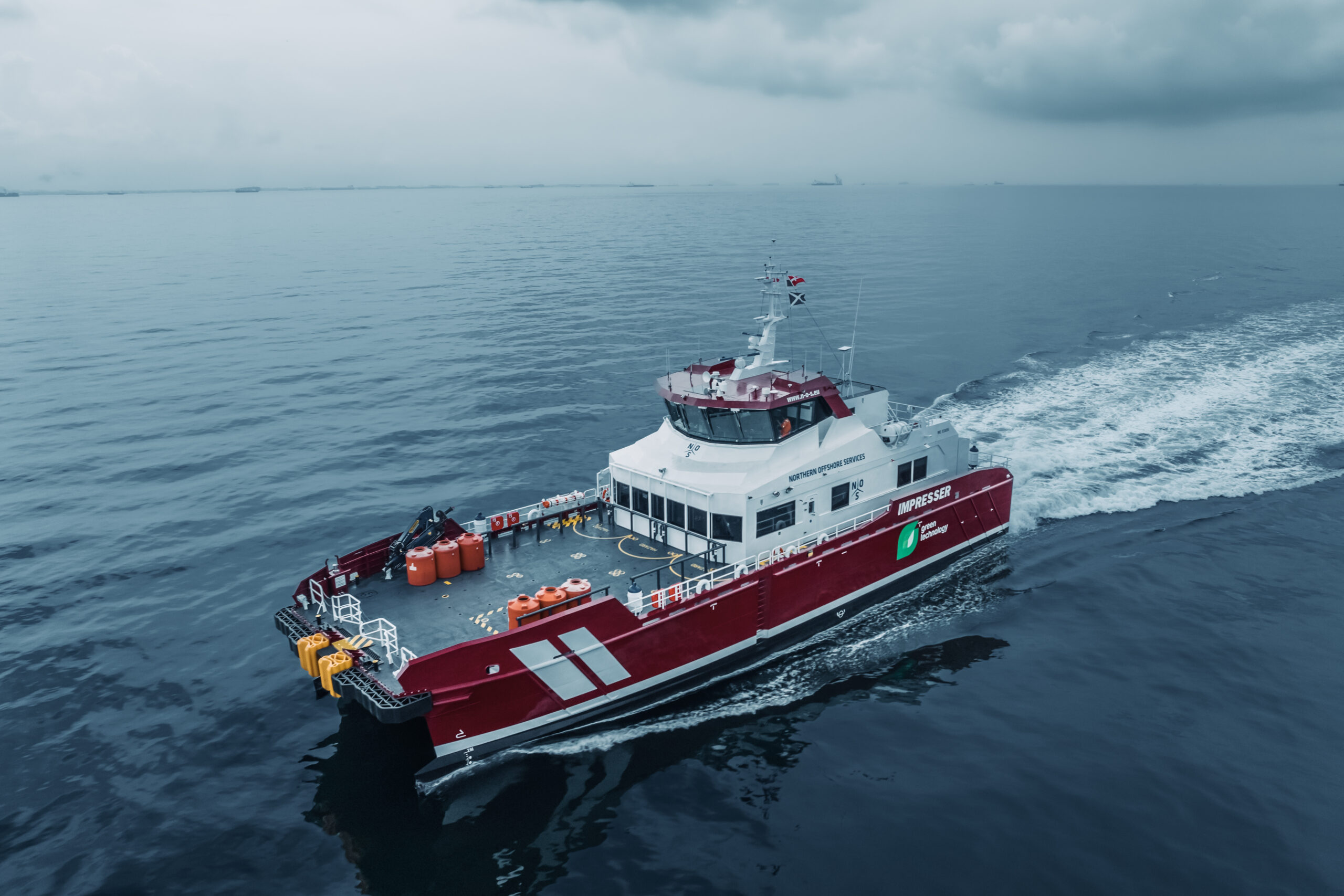 Volvo Penta & Northern Offshore Services (NOS) Christen 1st New Ship Using New Professional IPS To Advance Offshore Wind - CleanTechnica Volvo Penta