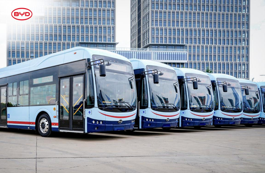 2,325 BYD Electric Bus Chassis Ordered For Use In India