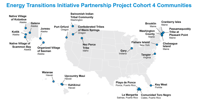 25 New Coastal, Remote, & Island Communities Join Energy Transitions Initiative Partnership Project - CleanTechnica