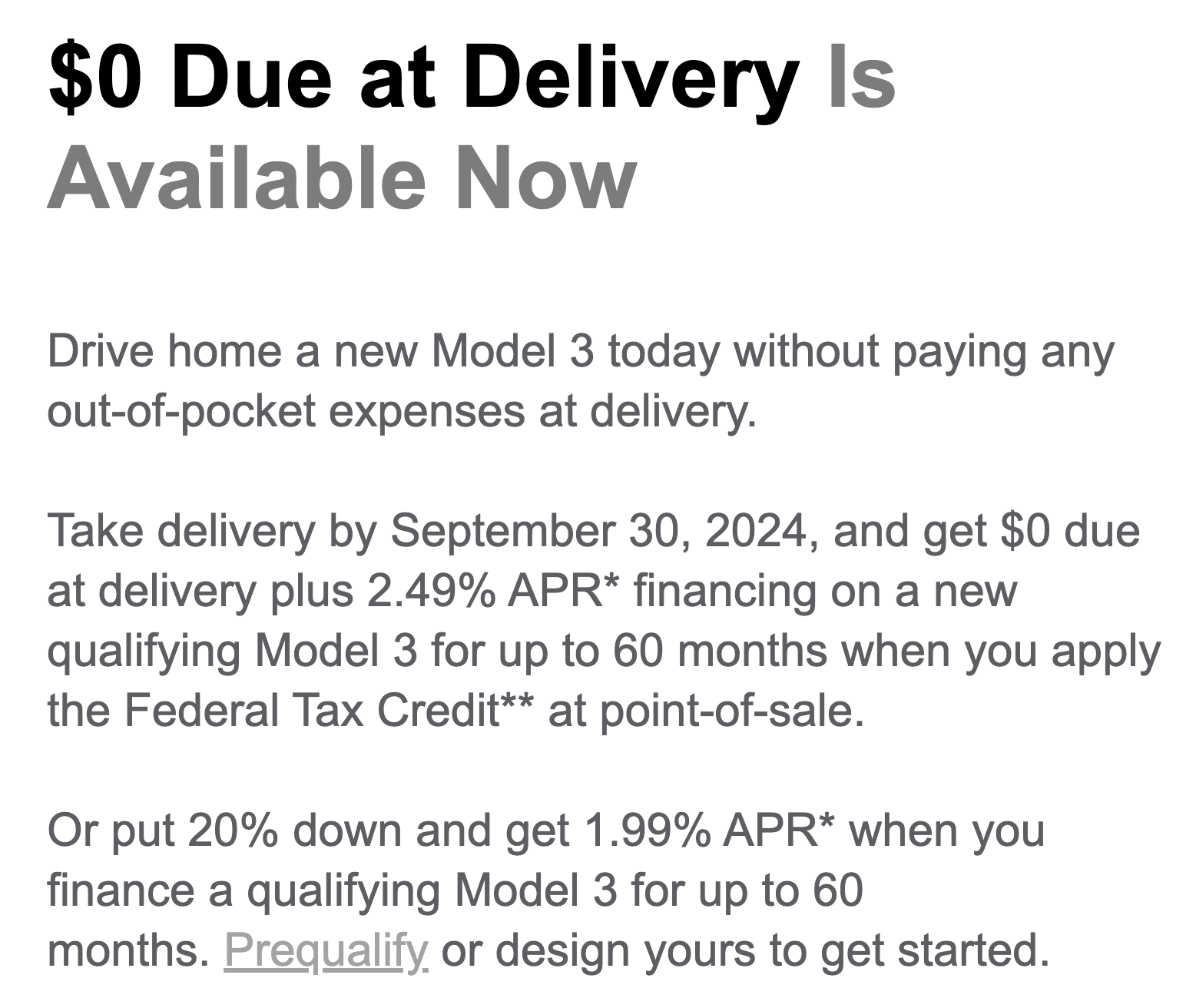 You Can Now Get Tesla Model 3 with alt=