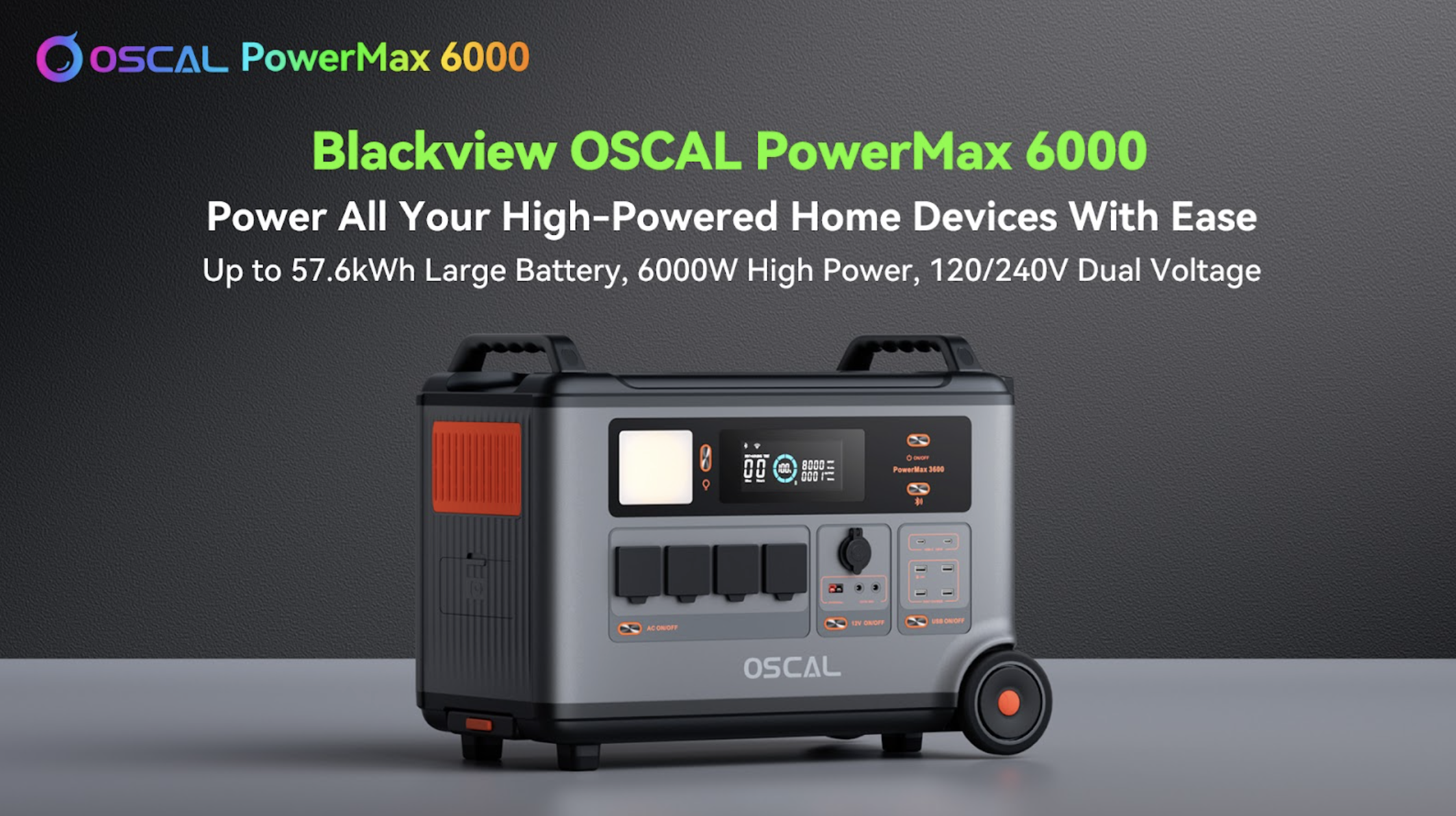 OSCAL’s 6000W Power Station PowerMax 6000 Launched for Home Power Systems - CleanTechnica