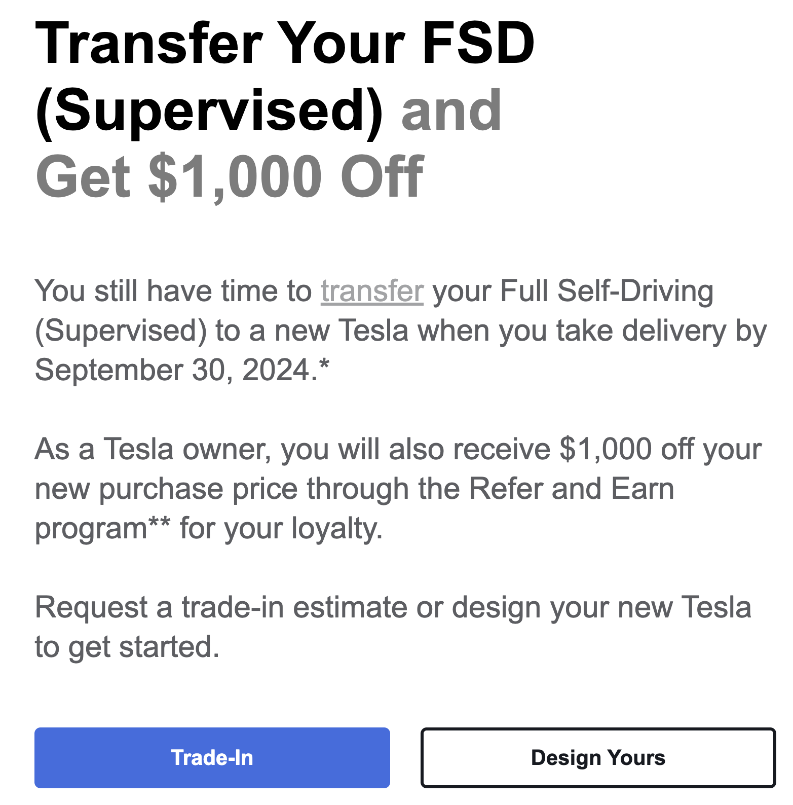 Tesla Now Offering FSD Transfer And 00 Discount To Push Cars At End Of Quarter - CleanTechnica