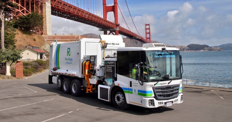 green hydrogen hyzon recology new way california