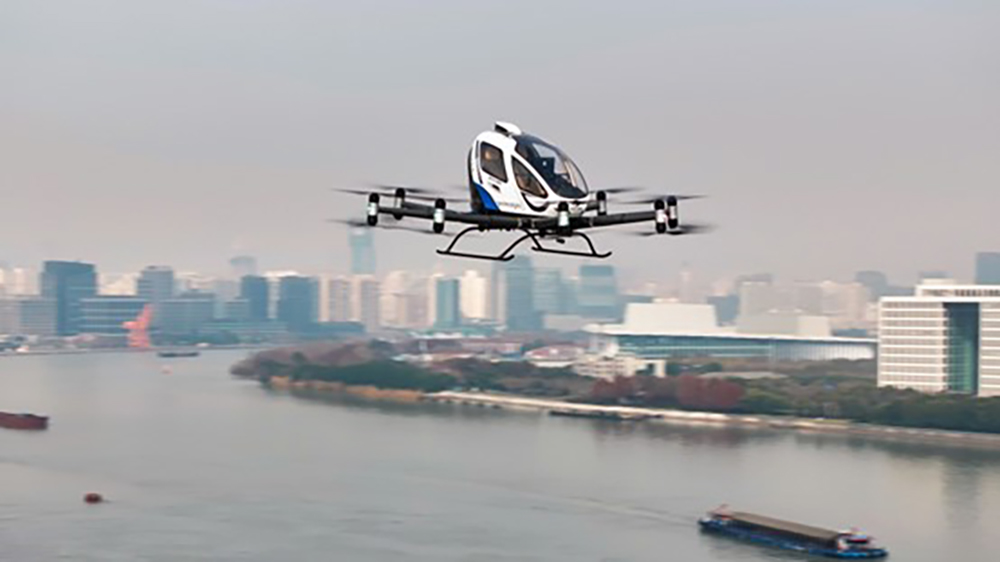 EHang autonomous electric VTOL flight in Shanghai 3