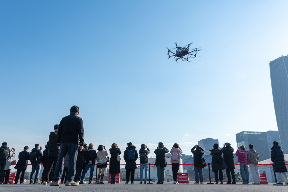 EHang autonomous electric VTOL flight in Shanghai 5