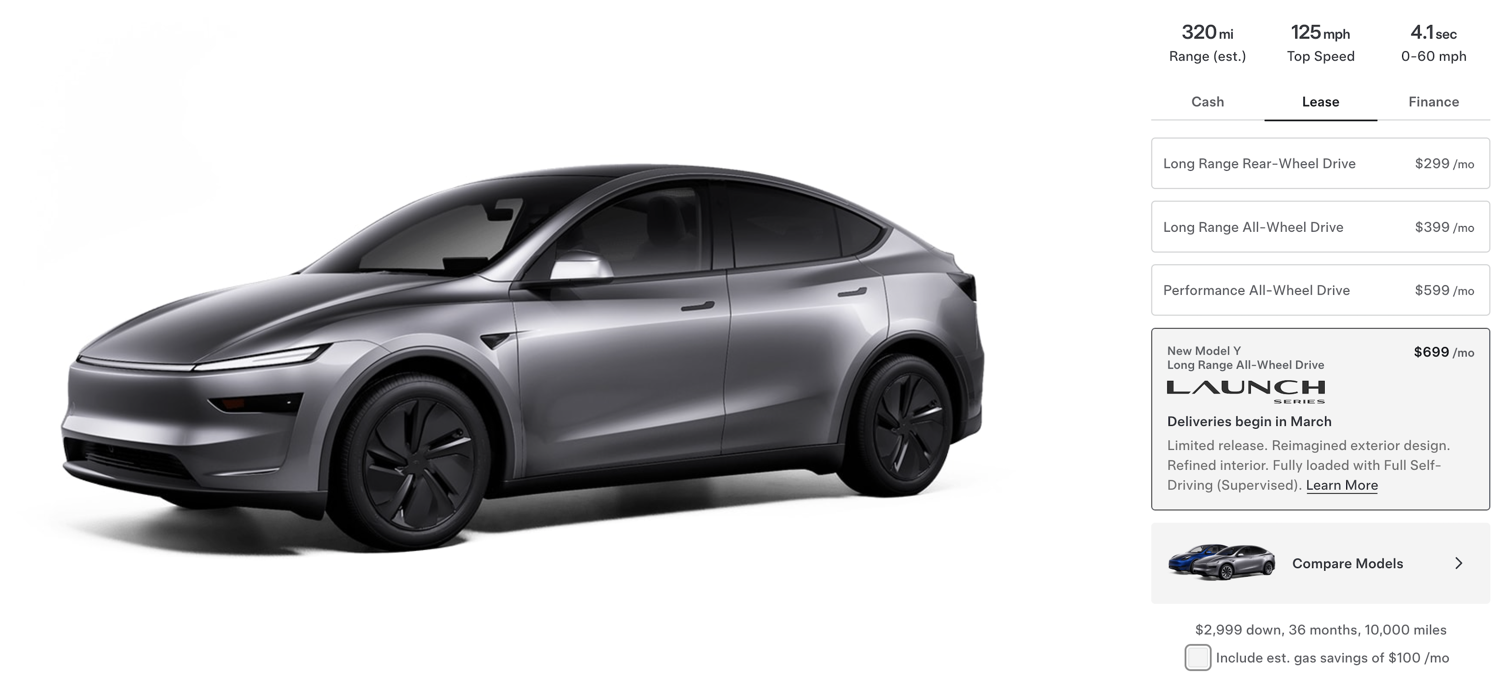 New Tesla Model Y USA Price