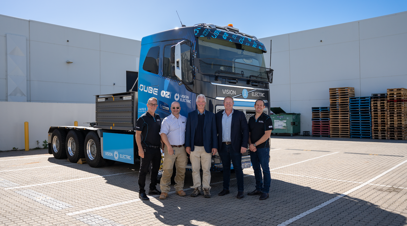 OZ Minerals Electric Truck trial event with Janus Electric and Qube Janus Electric and Qube