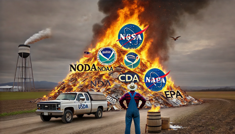 US Cultural Revolution: Bonfire of NASA, NOAA, EPA, CDC, & USDA Climate Programs