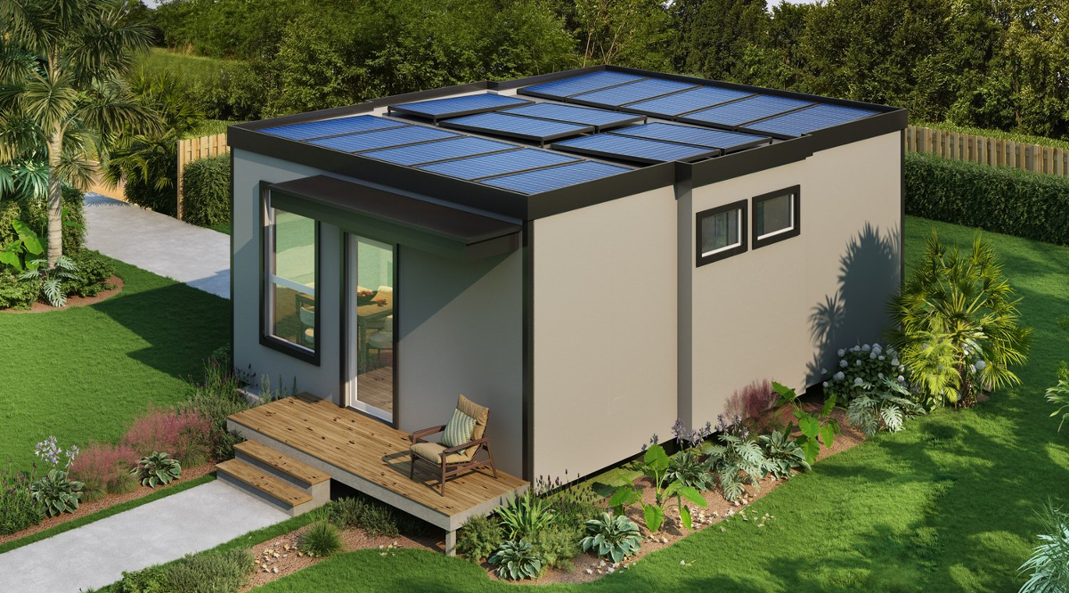 Tiny House From Mesocore Comes Complete With Solar, A Battery, & A Heat Pump