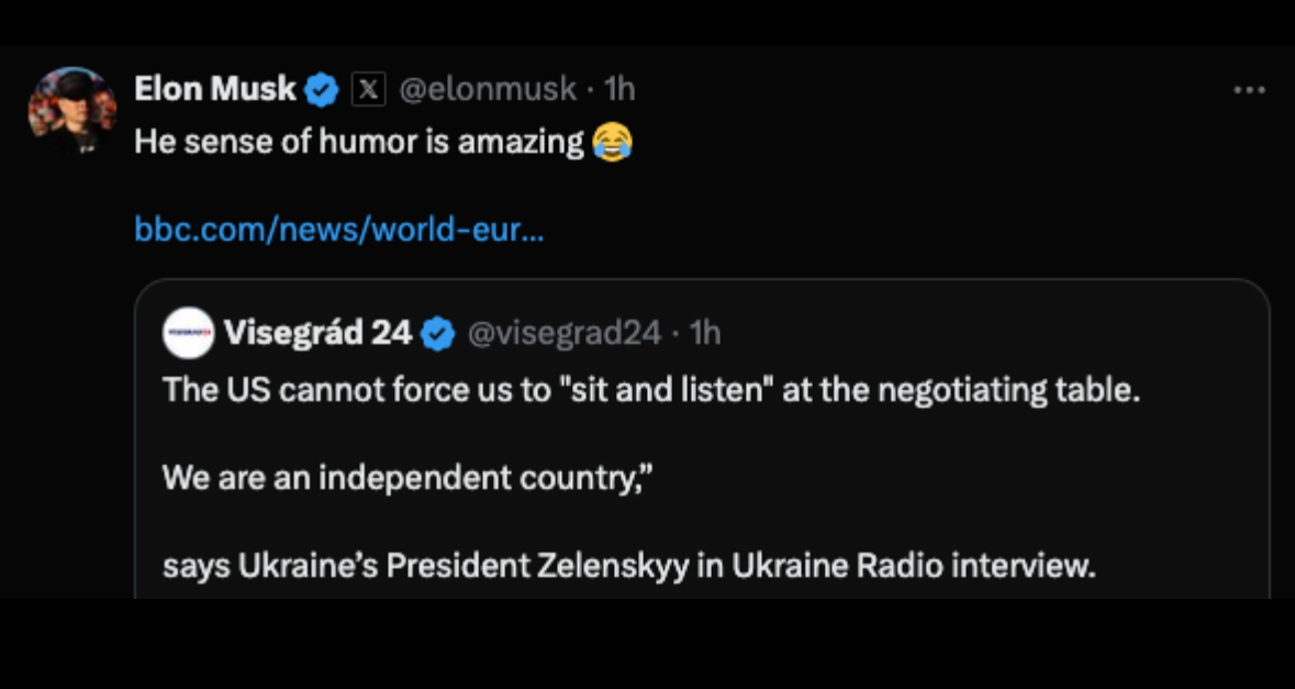 Musk Zelensky